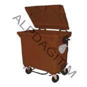 770 Litre Organik Atık Kahverengi Çöp Konteyneri
